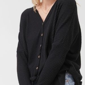 Urban Outfitters black thermal top